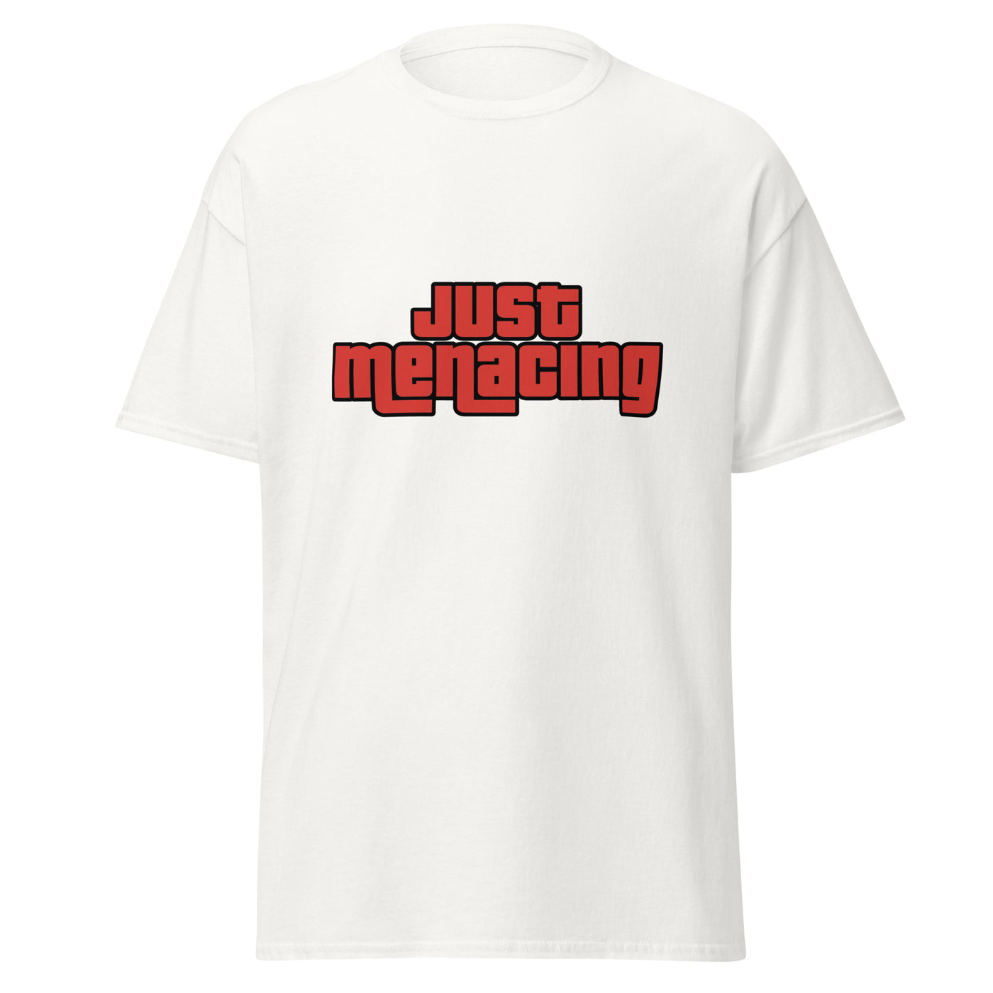 JustMenacing GTA Tee (White) - Red