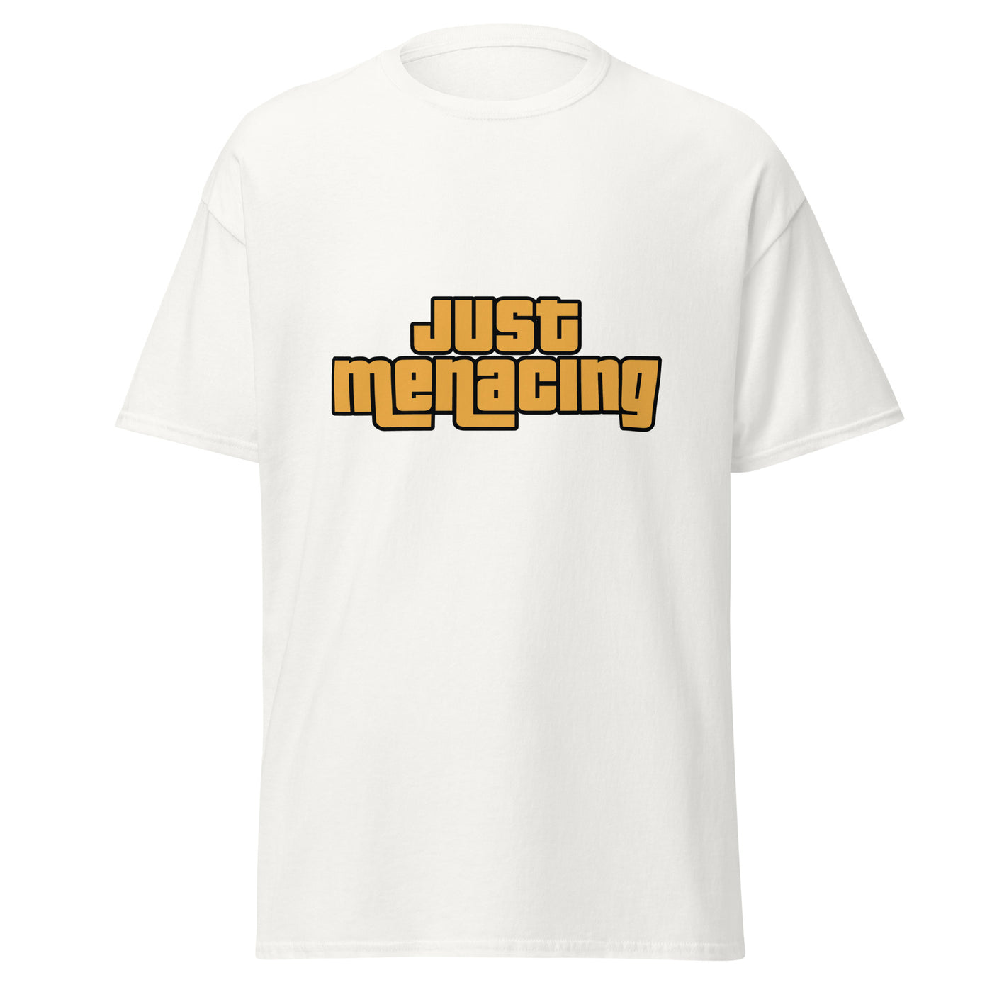 JustMenacing GTA Tee (White) - Yellow