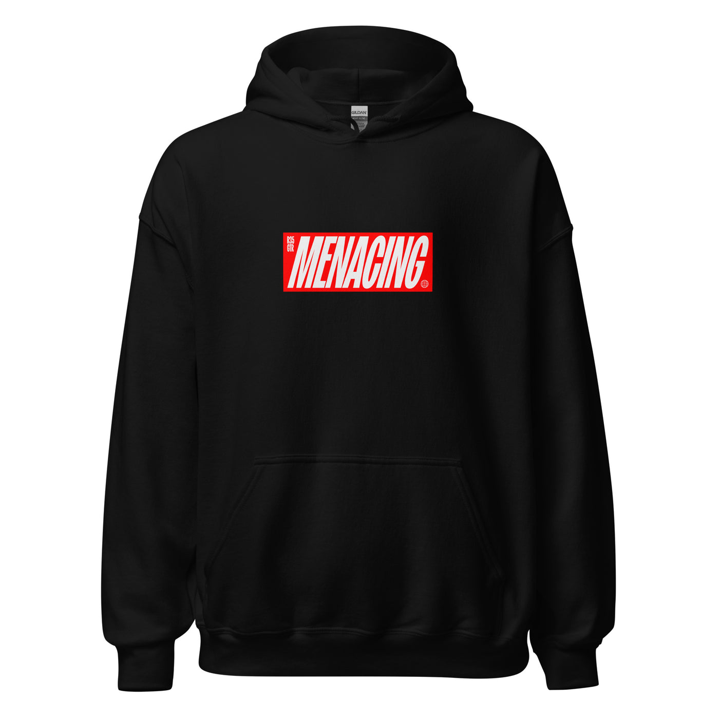 Menacing Italics Hoodie (Red)