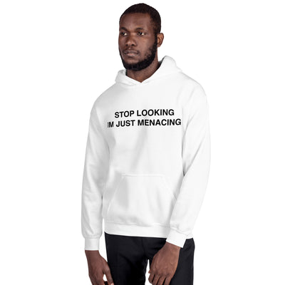 JustMenacing Stop Looking Hoodie (White)