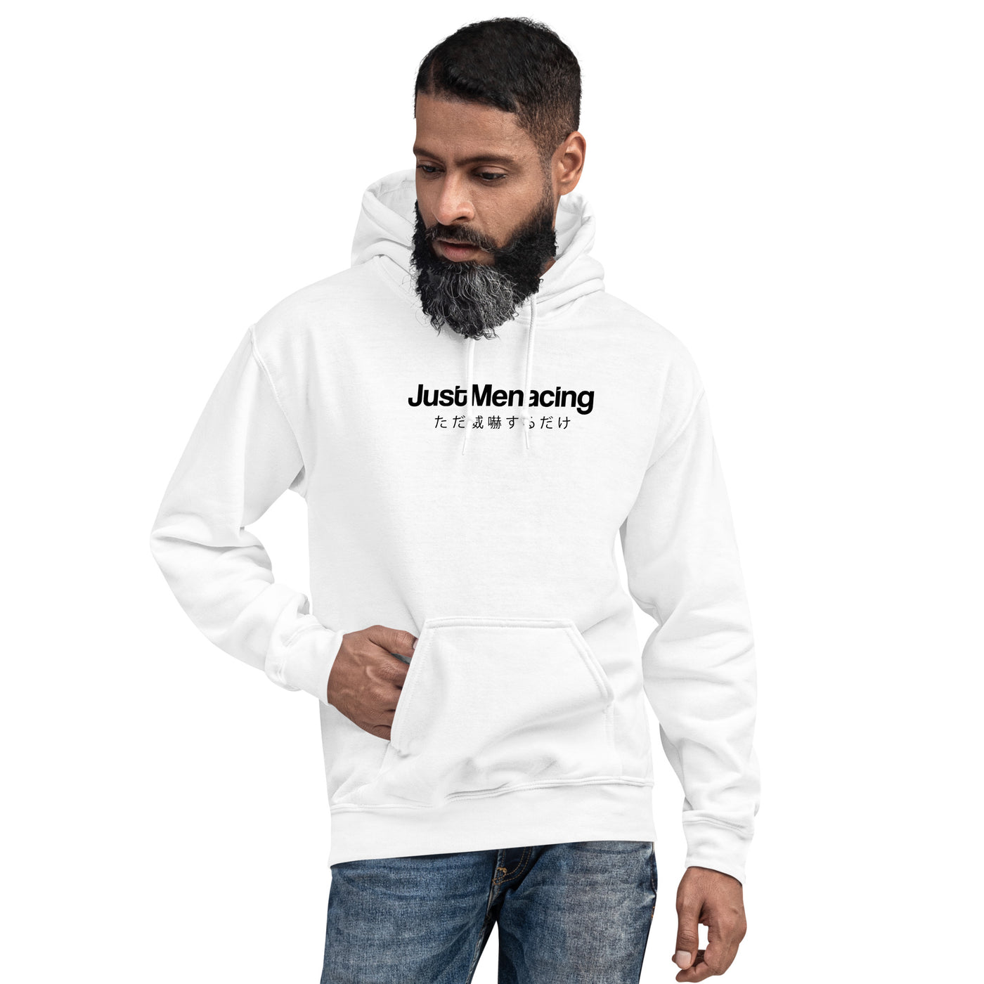 JustMenacing Japanese Hoodie (White)