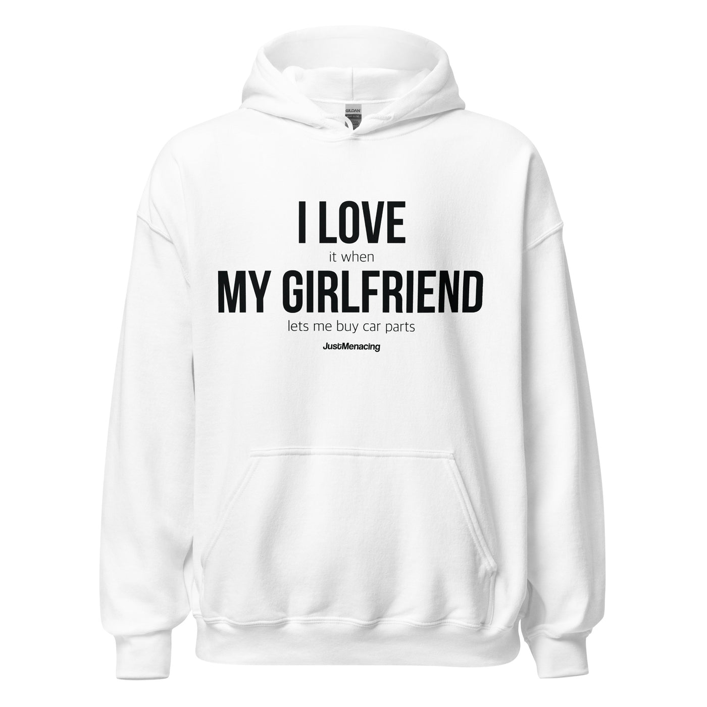 I Love My Girlfriend Hoodie (White)