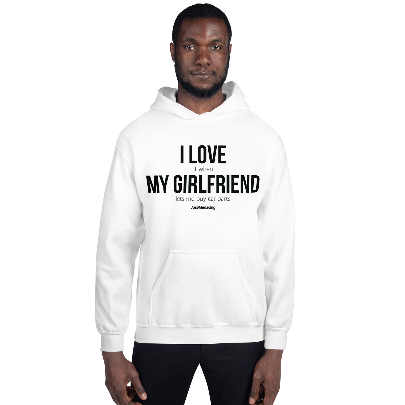 I Love My Girlfriend Hoodie (White)