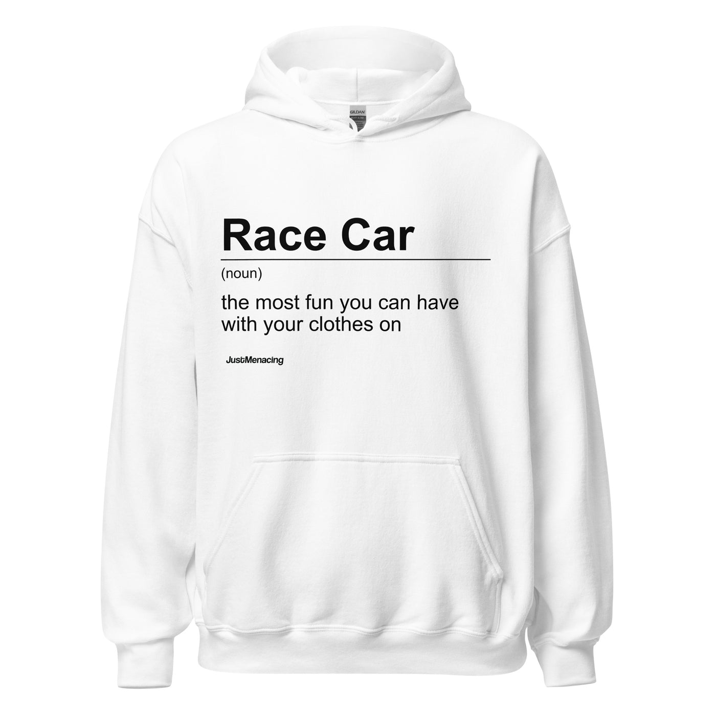 Race Car Hoodie (White)