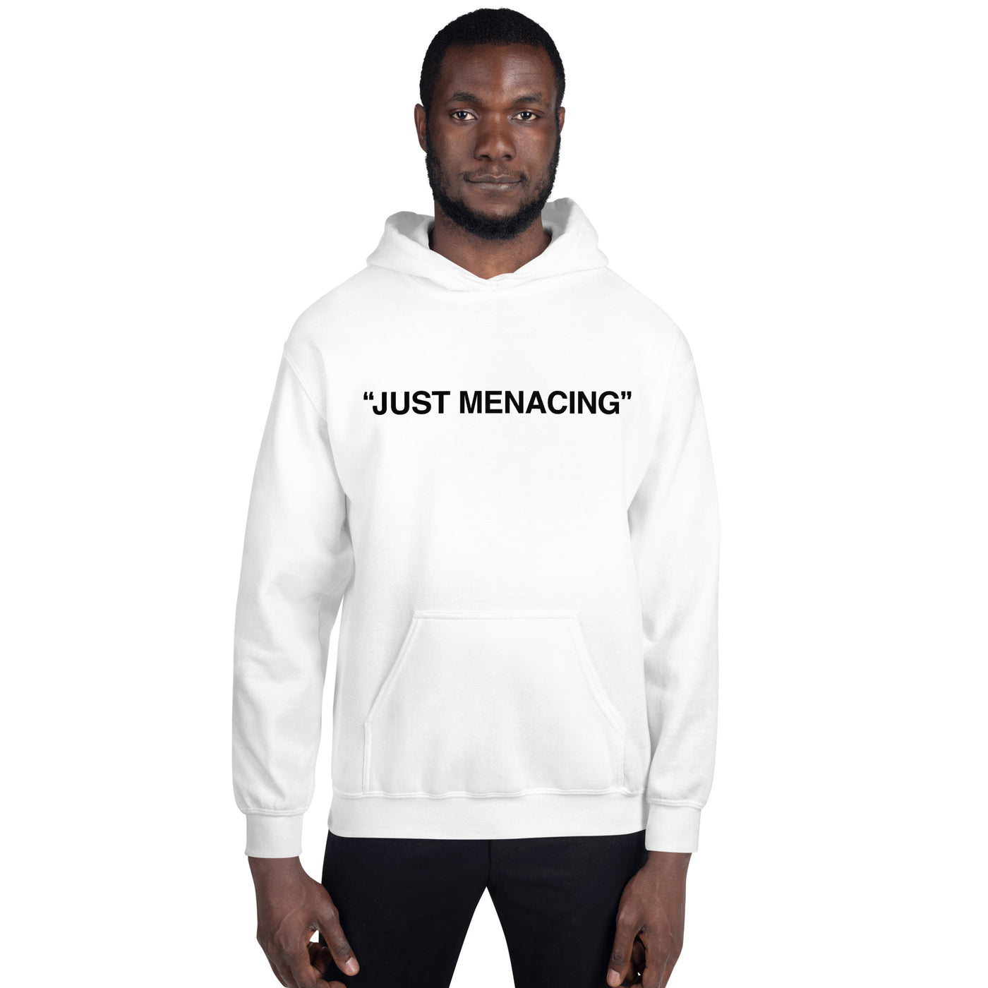 JustMenacing Quotes Hoodie (White)