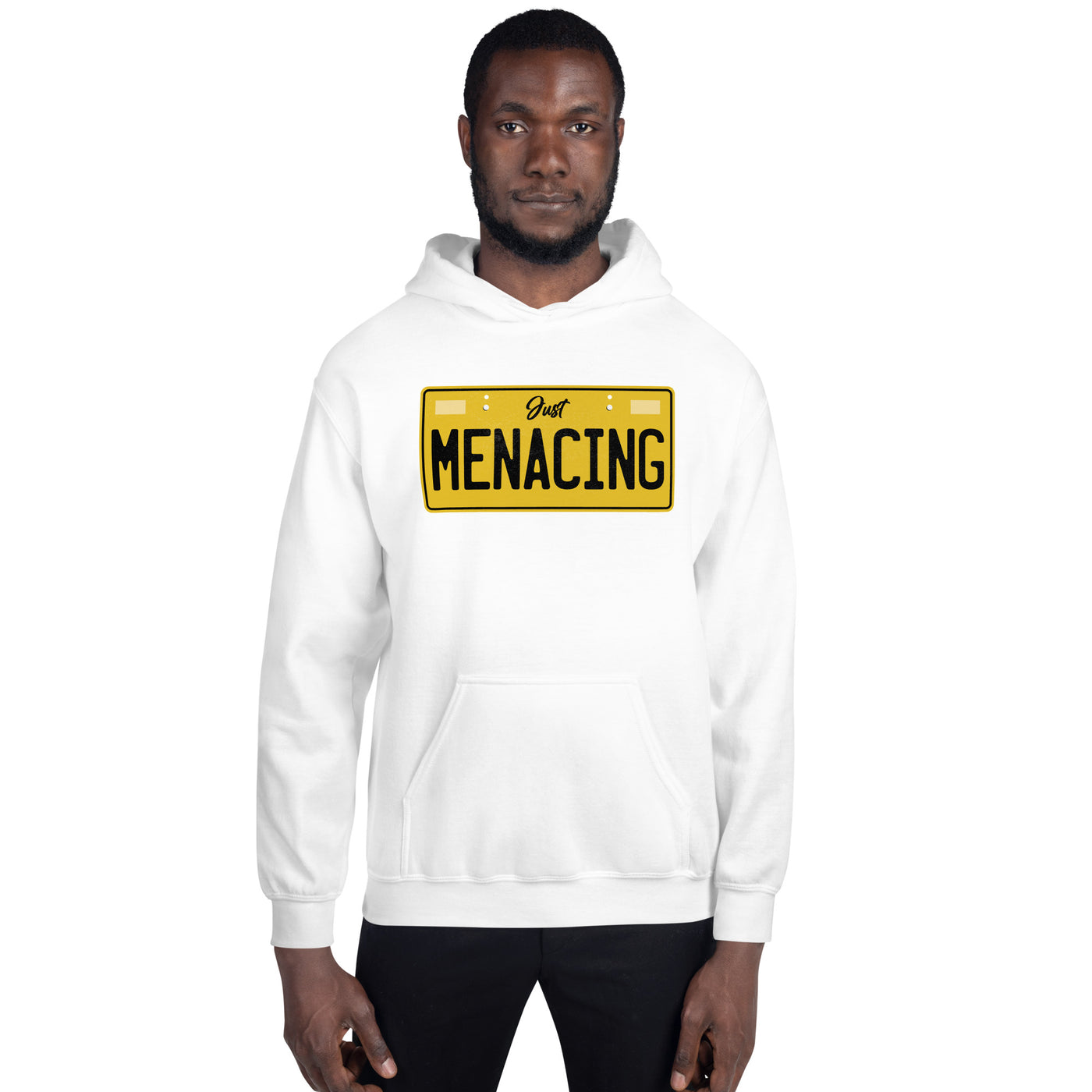 JustMenacing Plate Hoodie (White)