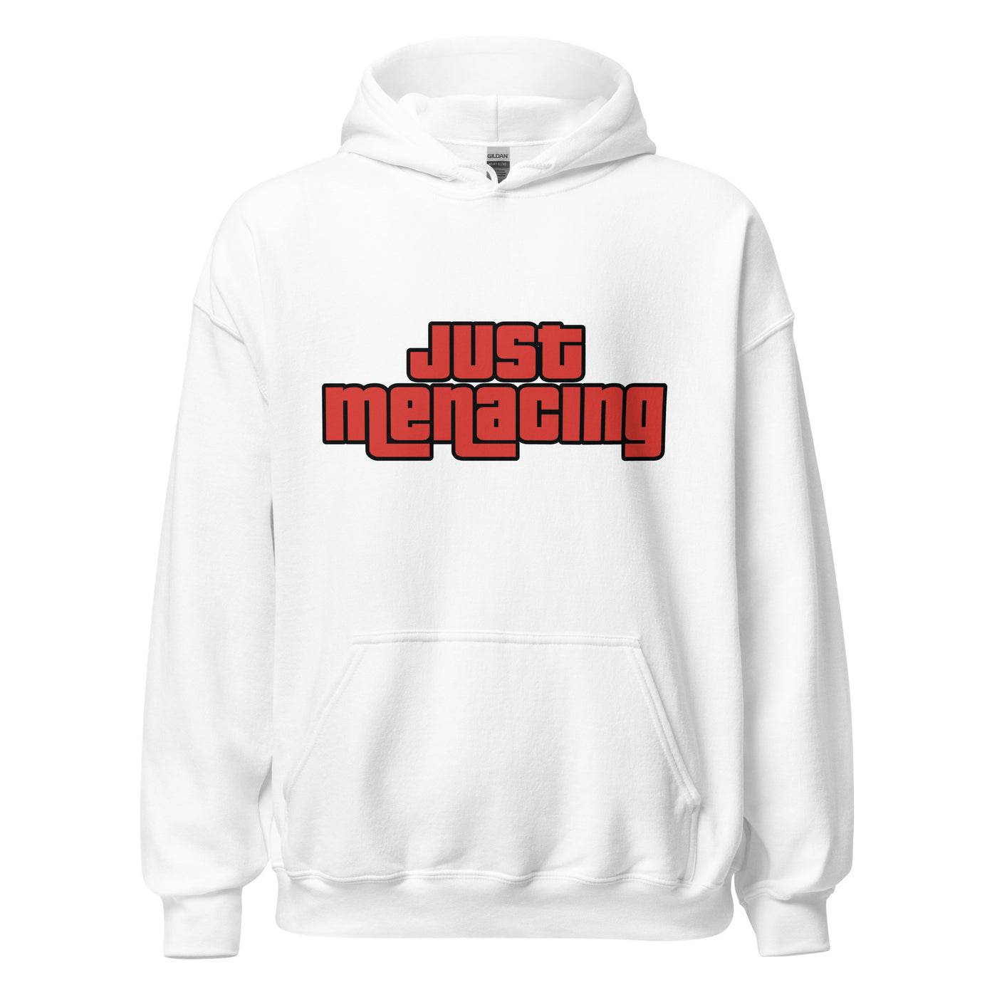 JustMenacing GTA Hoodie (White) - Red